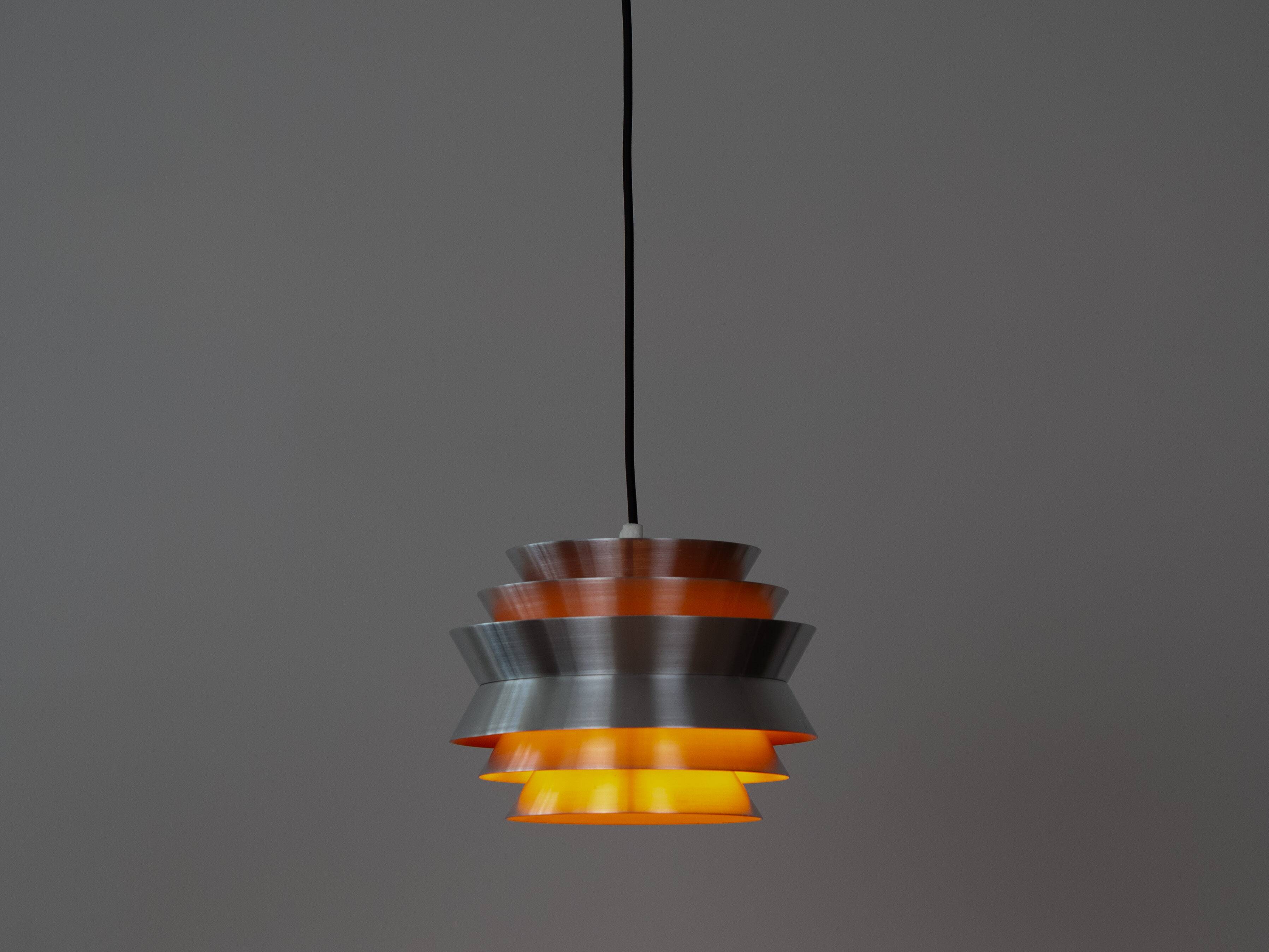 Swedish vintage Trava pendant lamp by Carl Thore, Granhaga, 1960s
