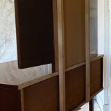 Scandinavian dressing table with triptych mirror