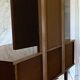 Scandinavian dressing table with triptych mirror