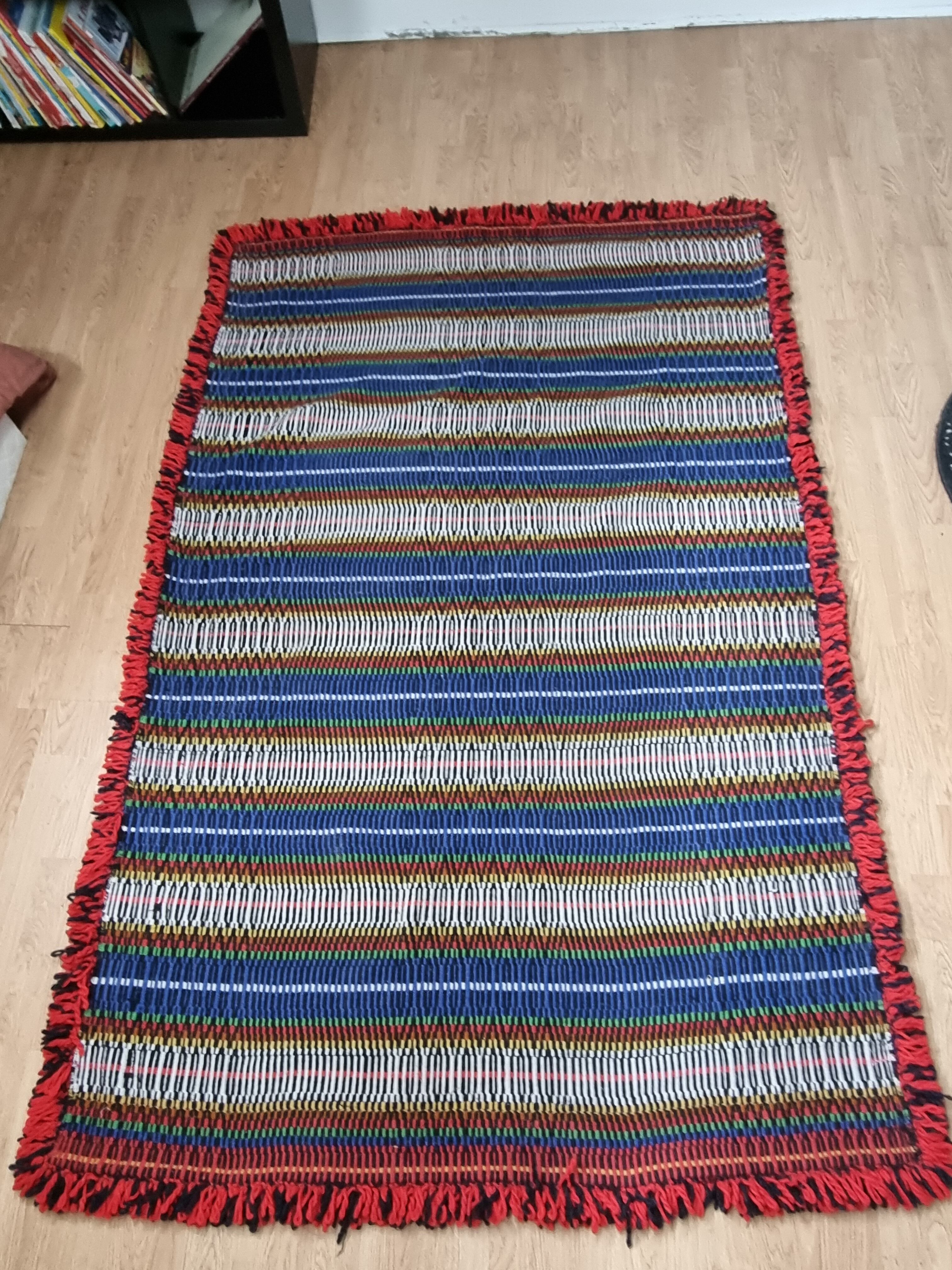 Large hand-woven rug
