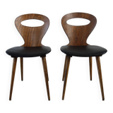 2 Baumann chairs, ant model, 50s-60s