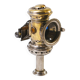 1900s brass bike lamp and original glasses