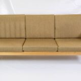 3-Person Sofa Model GE265/3 Made In Oak By Hans J. Wegner For Getama From 1960s