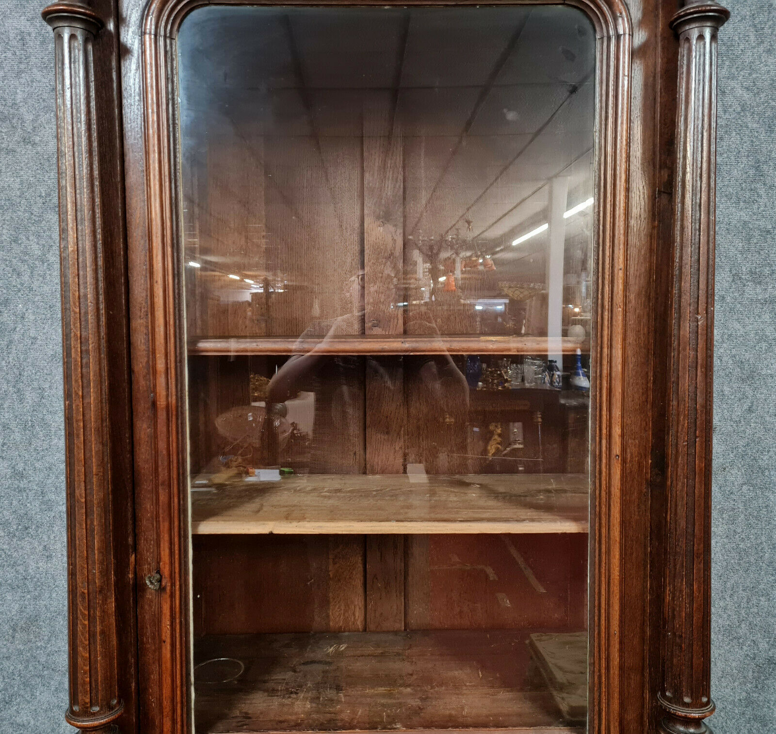 Renaissance library of solid oak hunting lodge around 1850