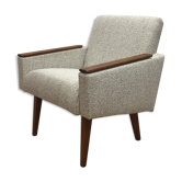 60s cube armchair reupholstered
