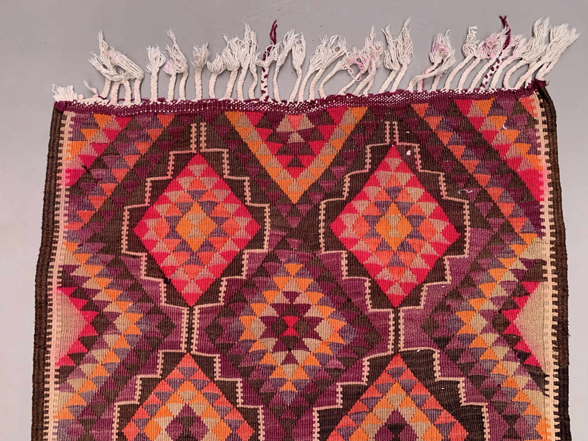 Old turkish kilim runner 360x107 cm