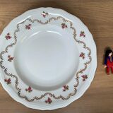 Set of 6 hollow porcelain plates
