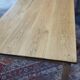 Table de ferme 230 x100 ,chêne clair patiné,
