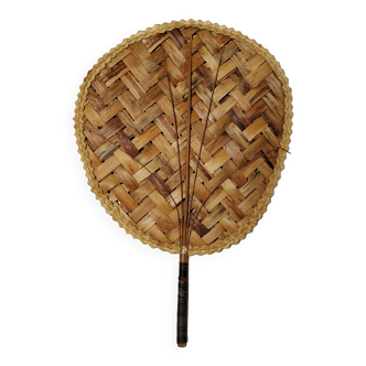 Rattan fan