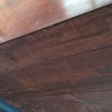 English chest of gold mahogany veneer