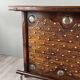 Rustic Carved Wooden Bar with Stools and Wine Chest, 20th Century