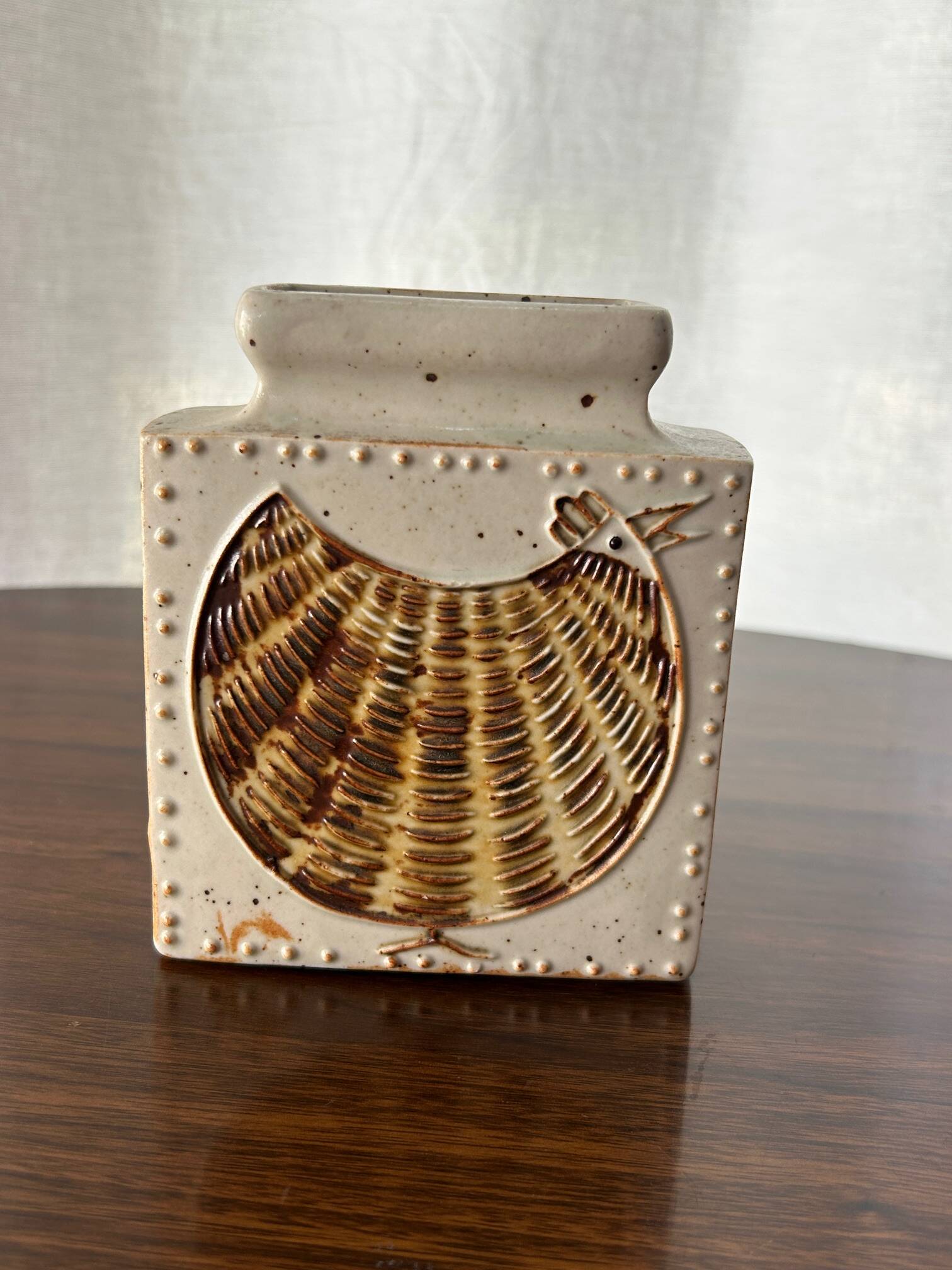 Scandinavian stoneware vase, 1960