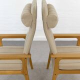 Pair of danish highback chairs by domus danica