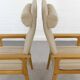 Pair of danish highback chairs by domus danica