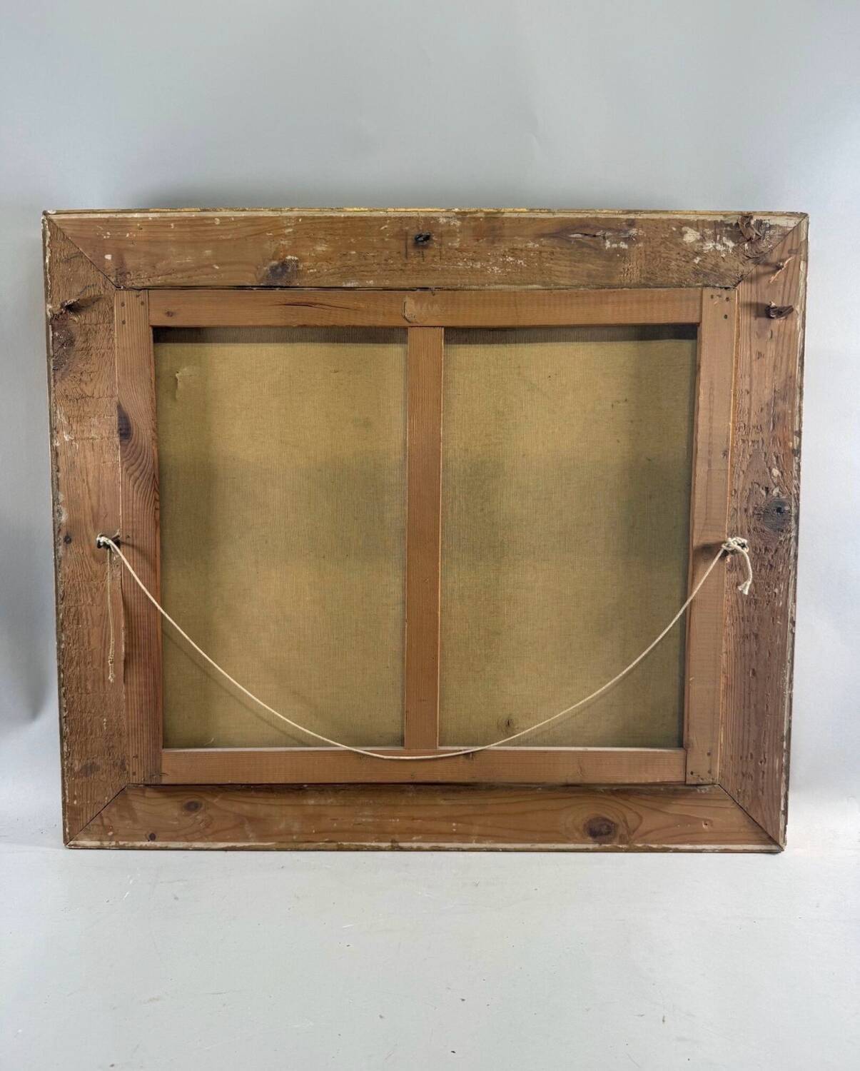 Oil on canvas marine signed G.S. Warth – Coastal village and sailing boats