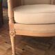 Wicker fauteil, beige