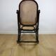 Rocking chair on runners, original brown, 1970s - very good condition