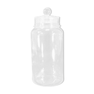 Old candy or spice jar in glass grocery glass 1930