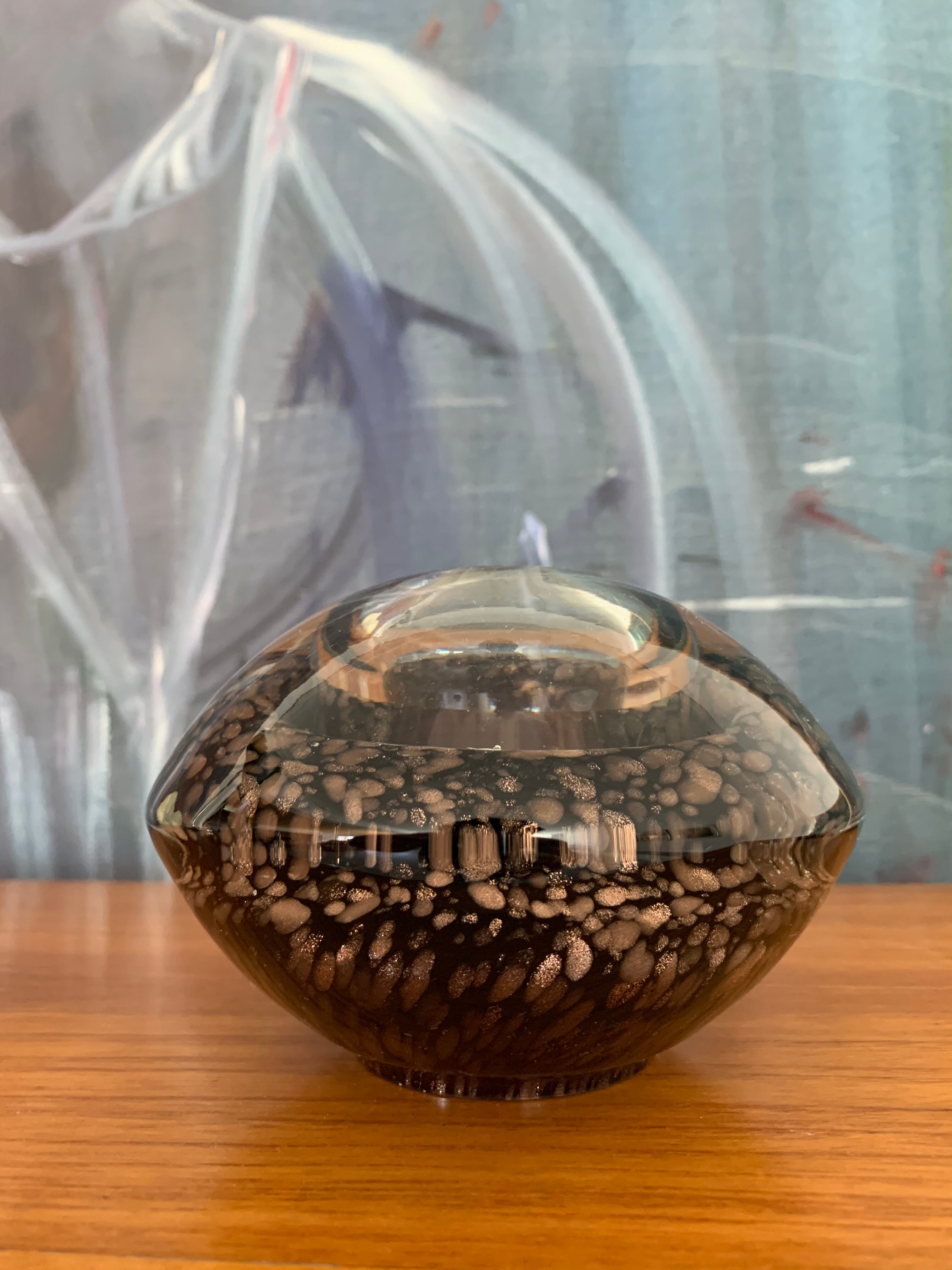 Murano inclusions paper paper press vase