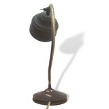 Original 1950s vintage brutalist brass desk lamp