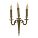 3-arm wall sconce in gilded bronze