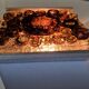 Applique murale MCM en verre brun art