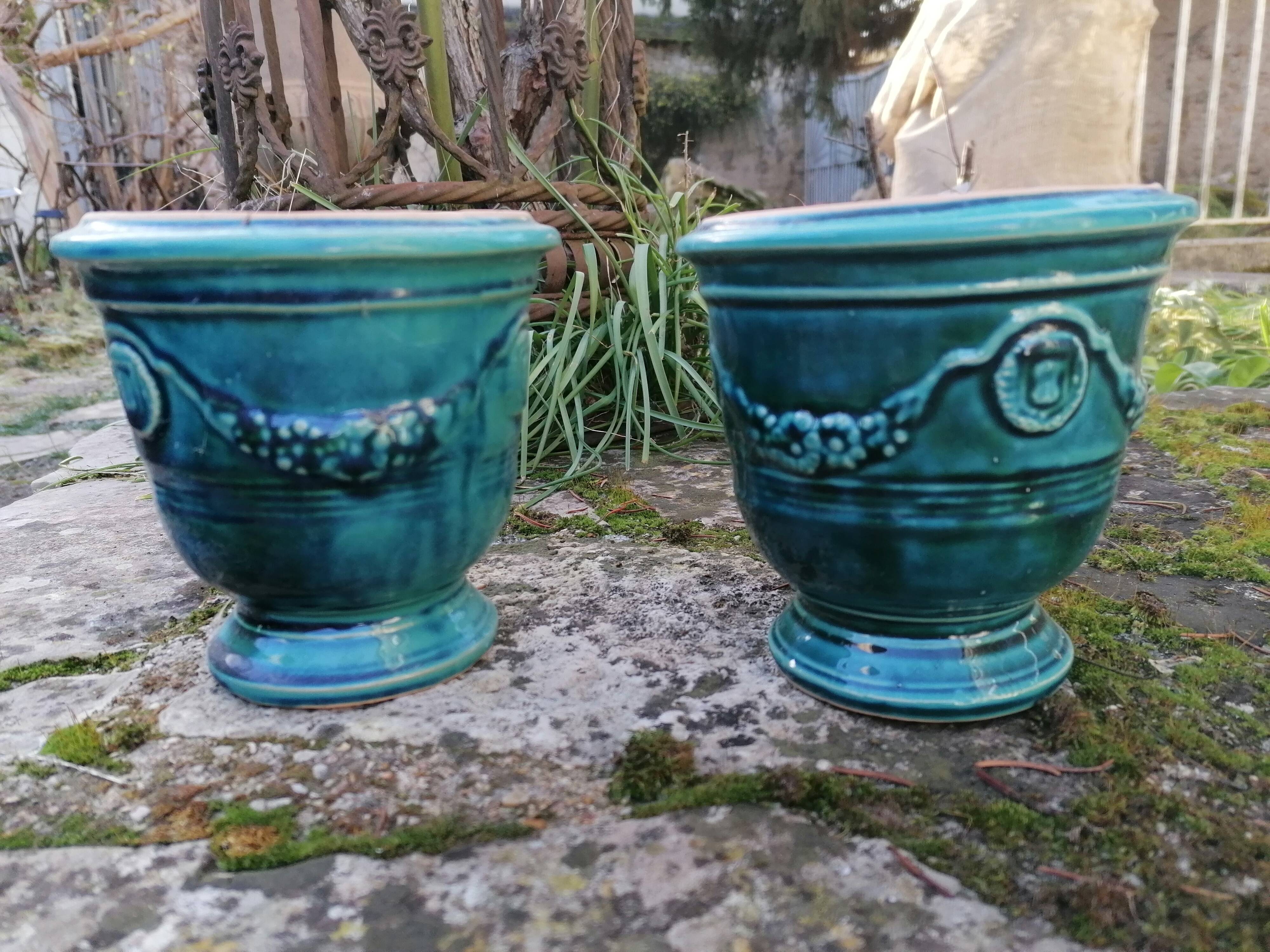 Paire de cache pot Anduze