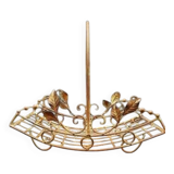 Wrought iron basket with handle small