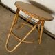 Round rattan coffee table dia 47cm 60s