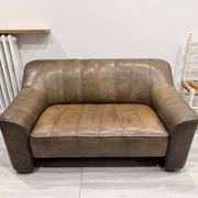 2-seater sofa De Sede DS 44 in brown buffalo leather