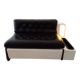 Banquette canapé-lit vintage avec éclairage intégré, design italien Beka Tortuga, en skai, fibre