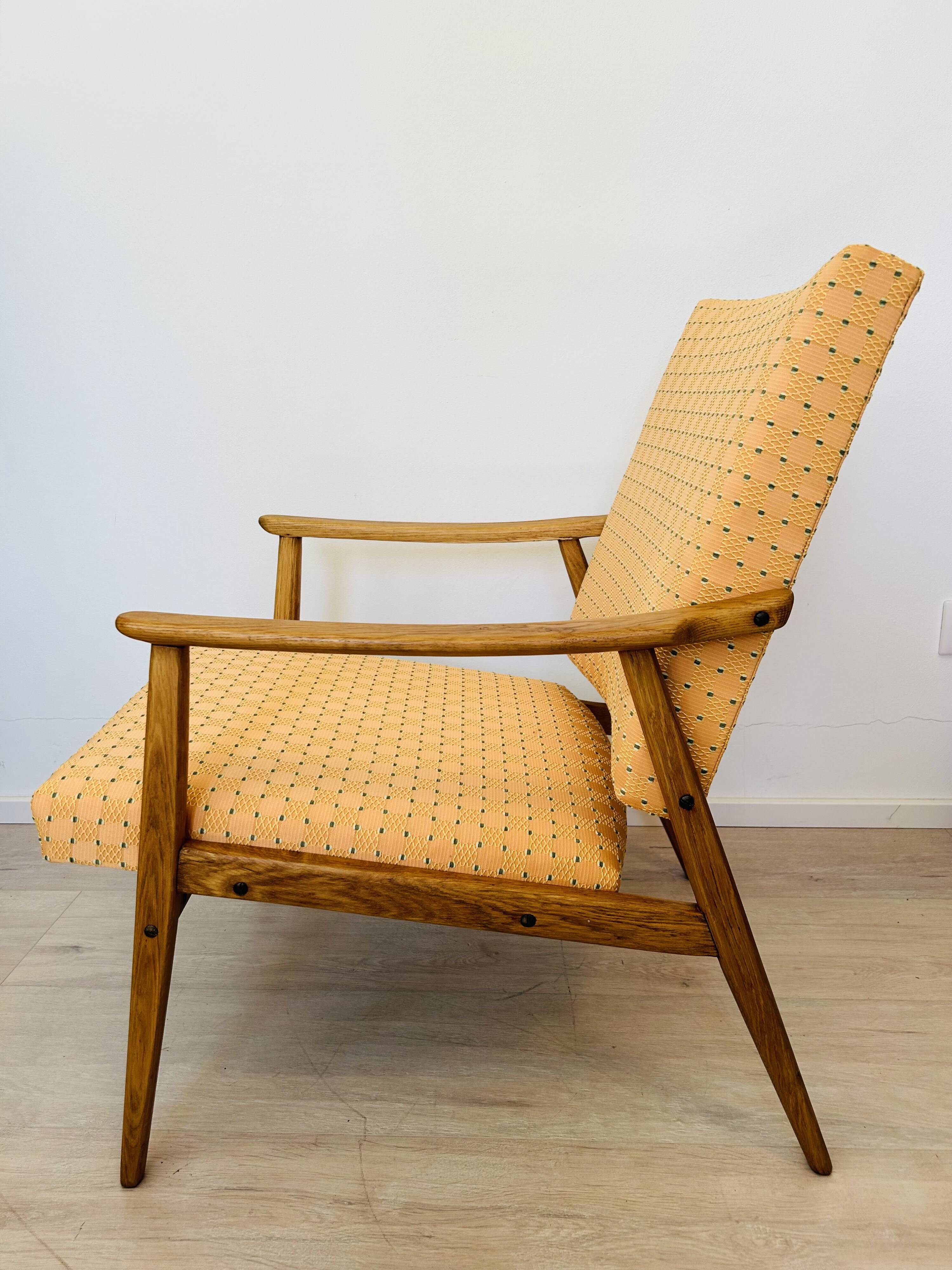 Fully Restored Vintage Armchair from Czechoslovakia 1960’s