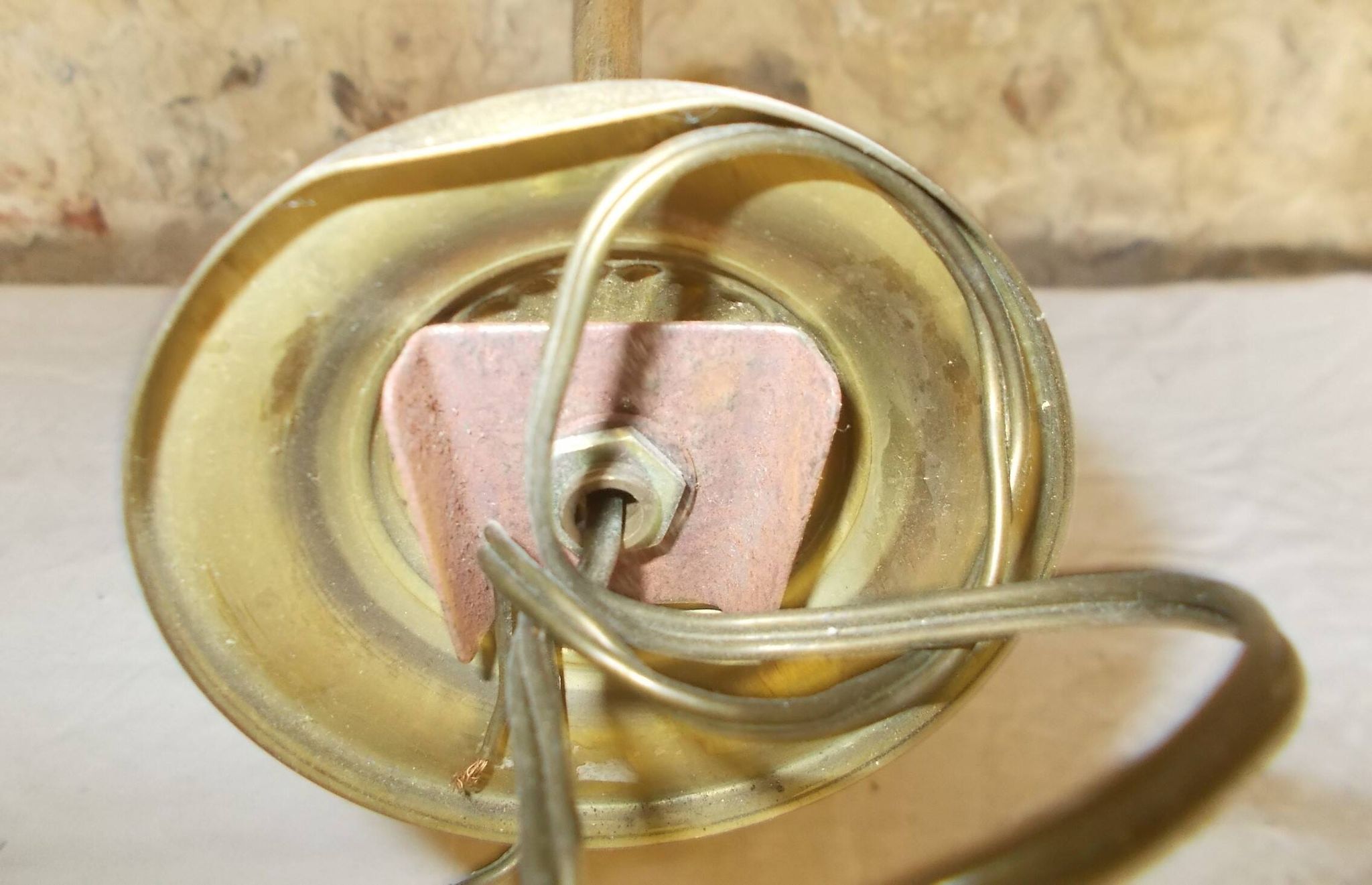Brass wall light