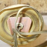 Brass wall light