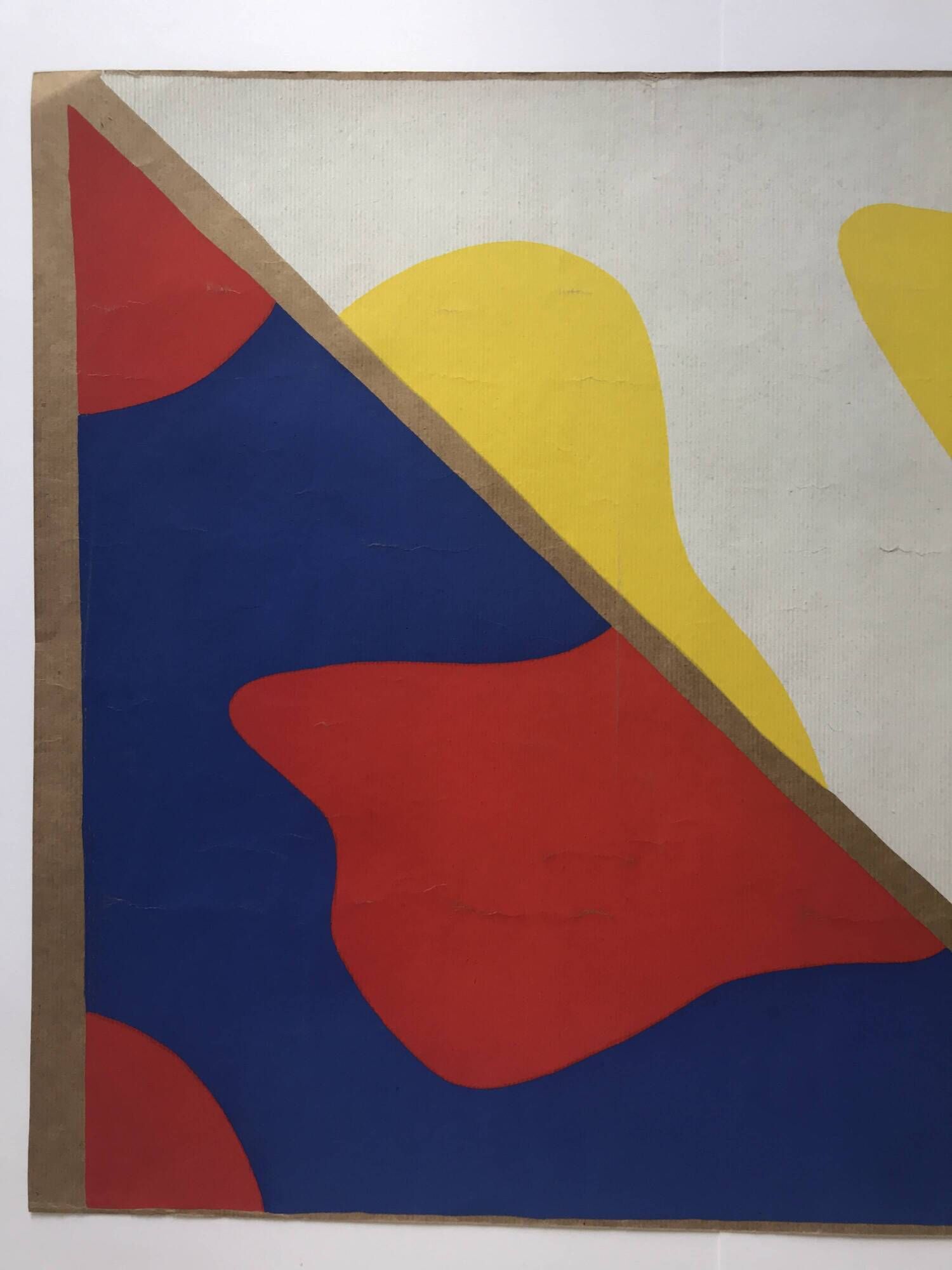 Claude Viallat, Sénanque Abbey, Gordes, 1978. original poster in screen printing on kraft