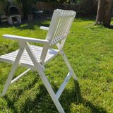 Set armchairs and garden table vintage circa 1970 R Gleizes
