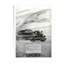 Affiche vintage années 30 Lincoln Automobile