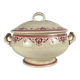 Ironstone soup tureen Creil & Montereau, "Admiral" model, red, 19th century.