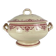 Ironstone soup tureen Creil & Montereau, "Admiral" model, red, 19th century.