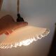 Lampe baladeuse vintage en verre Blanc