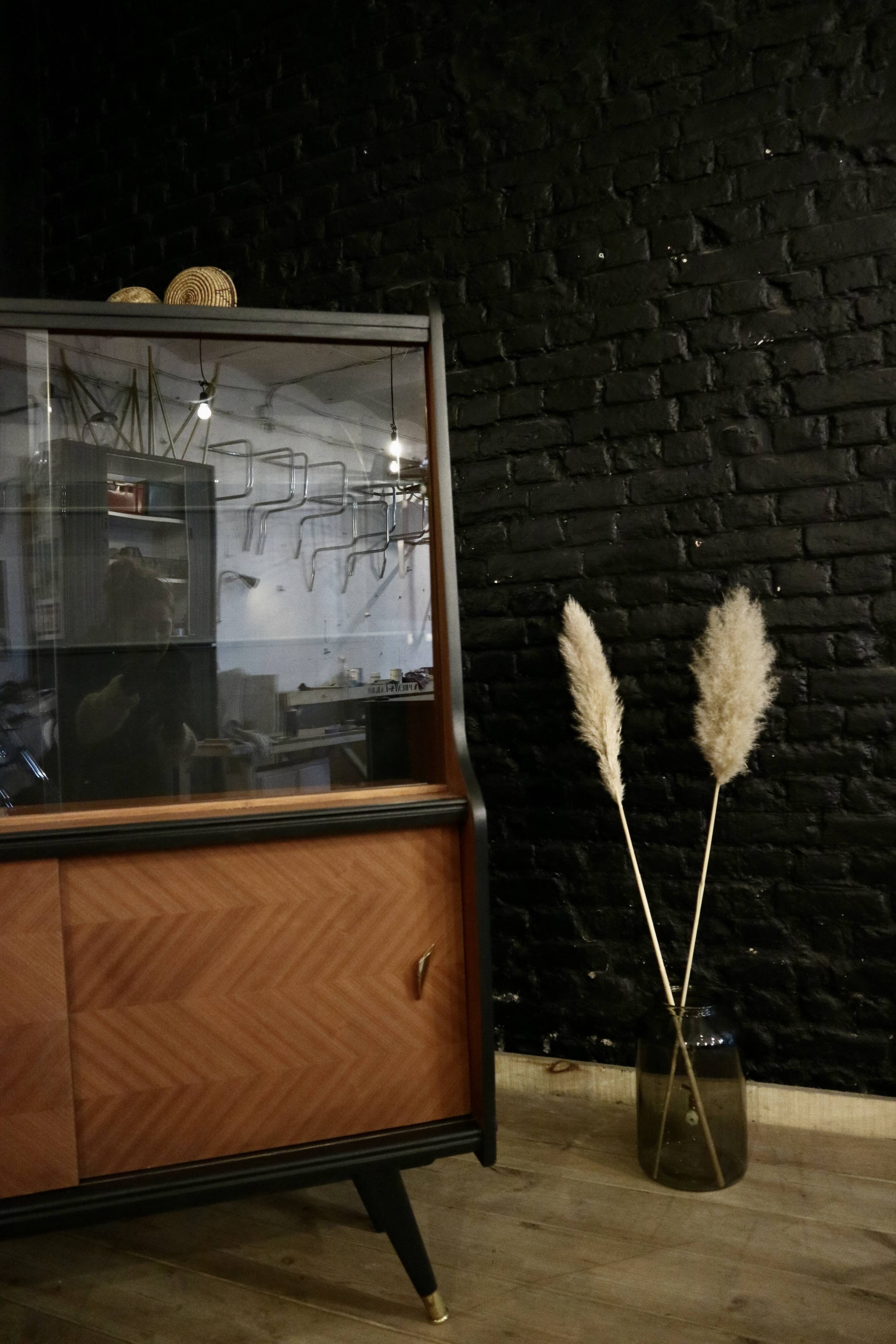 Restored vintage showcase buffet