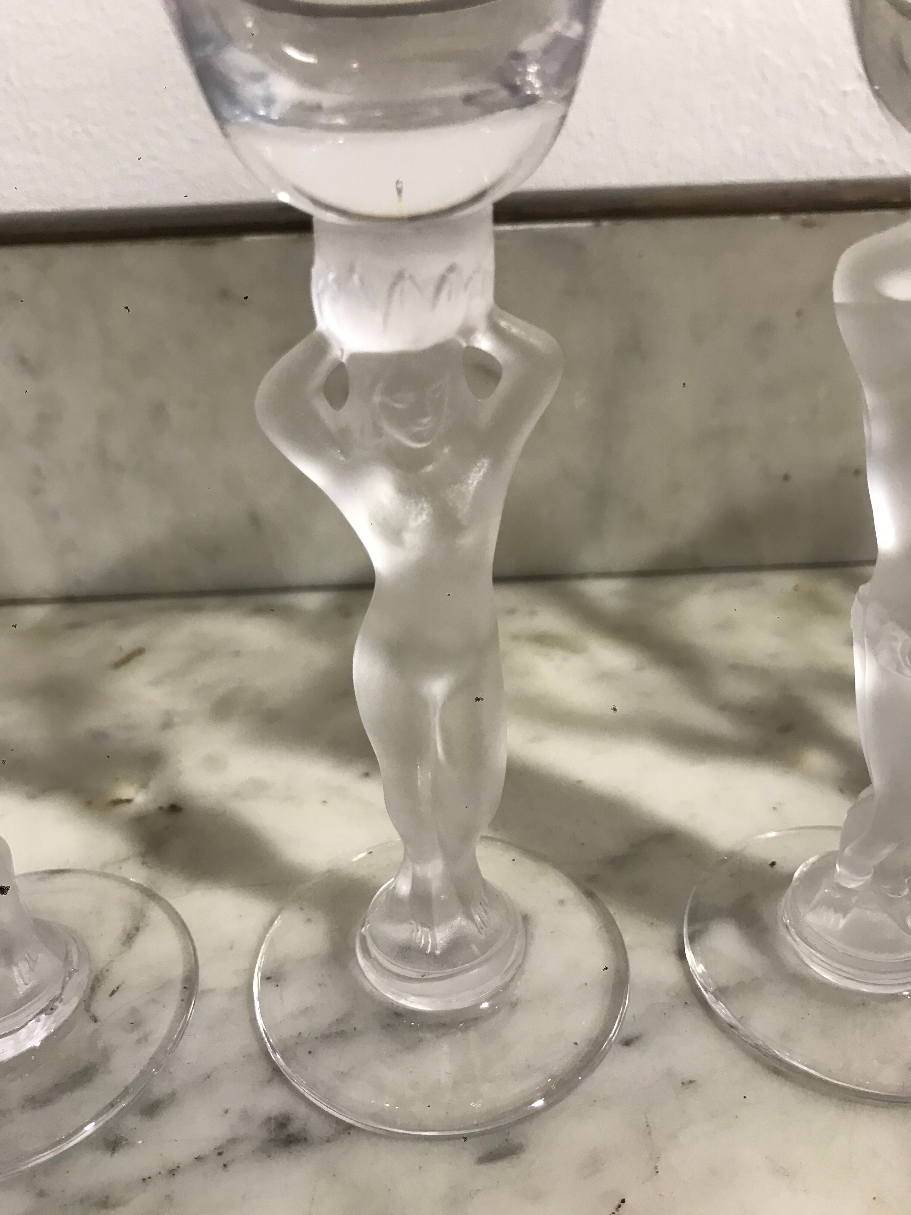 11 crystal liqueur glasses from bacchus