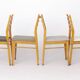 Set of 4 Vintage German Beech Dining Chairs | Newly Upholstered | 1970s
