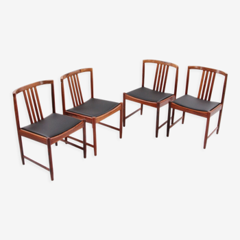 Dinner chairs design by Illum Wrapsø 1960 Denmark.