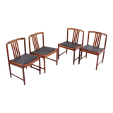 Dinner chairs design by Illum Wrapsø 1960 Denmark.