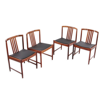 Dinner chairs design by Illum Wrapsø 1960 Denmark.