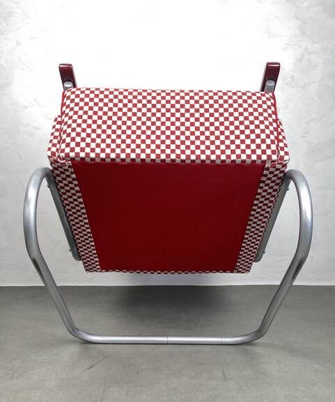 Thonet S-411 Armchair "Red & White"
