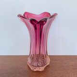 Pink vase of  Fratelli Toso - chambord