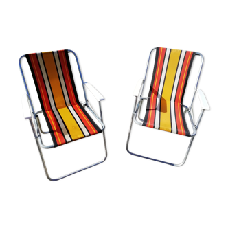 Pair of Rinco folding chairs