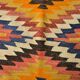 5x6 Green & Blue Tribal Hand Woven Kilim Area Rug, 160x190Cm